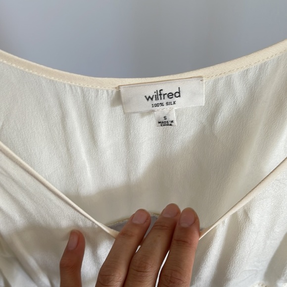 Wilfred 100% Silk Two Toned Baby Doll Dress - Picture 3 of 5